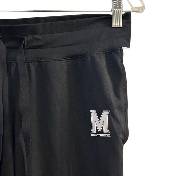 Under Armour University of Maryland Black Track Pants Medium Athletic Casual - Picture 5 of 9